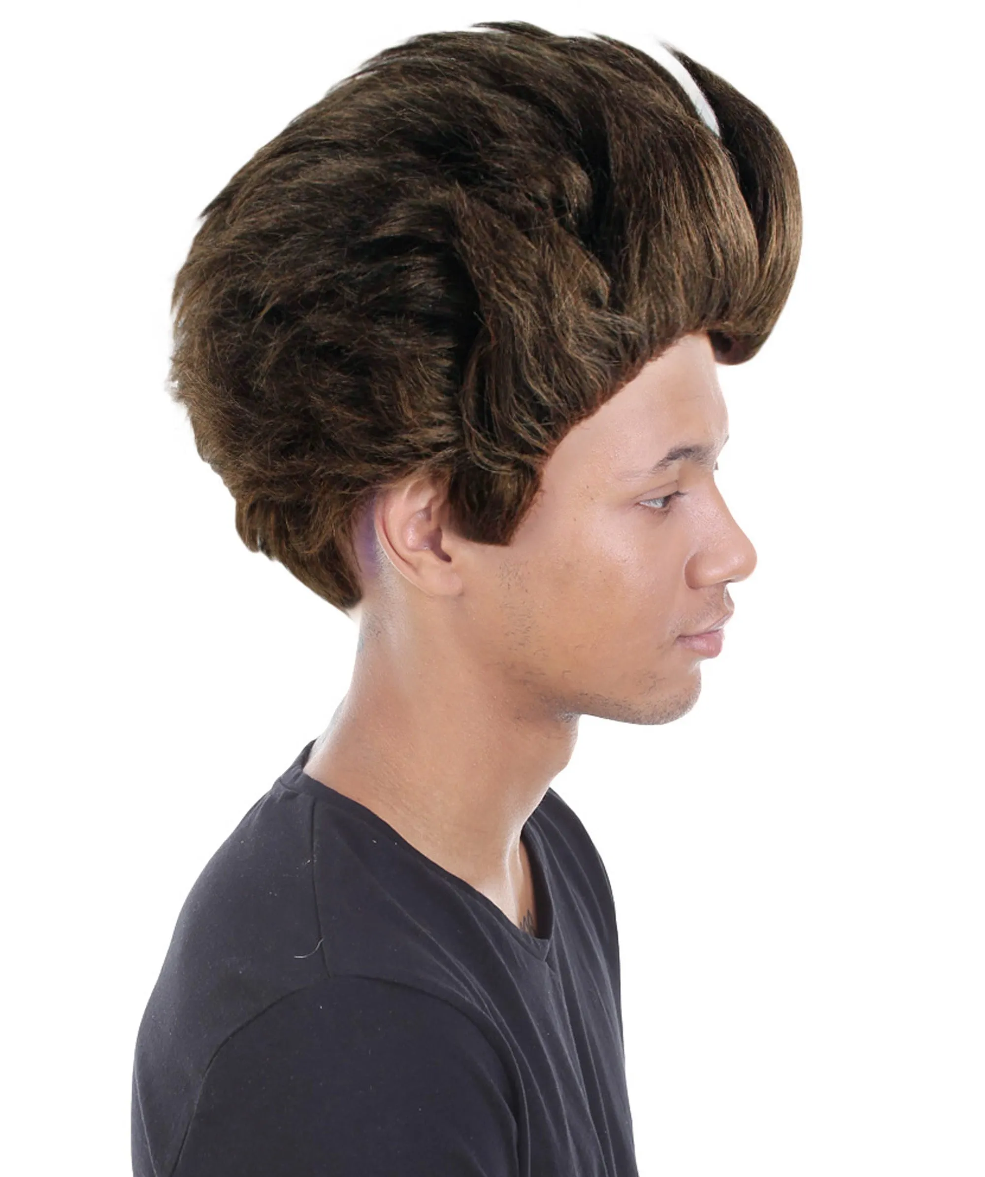 Adult Men's Spiked Internet Movie Brown Wig | TV/Movie Wigs | Premium Breathable Capless Cap.