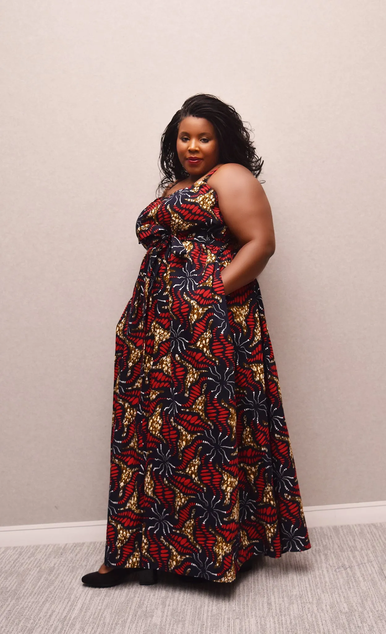 African Print Maxi Dress - Roxi