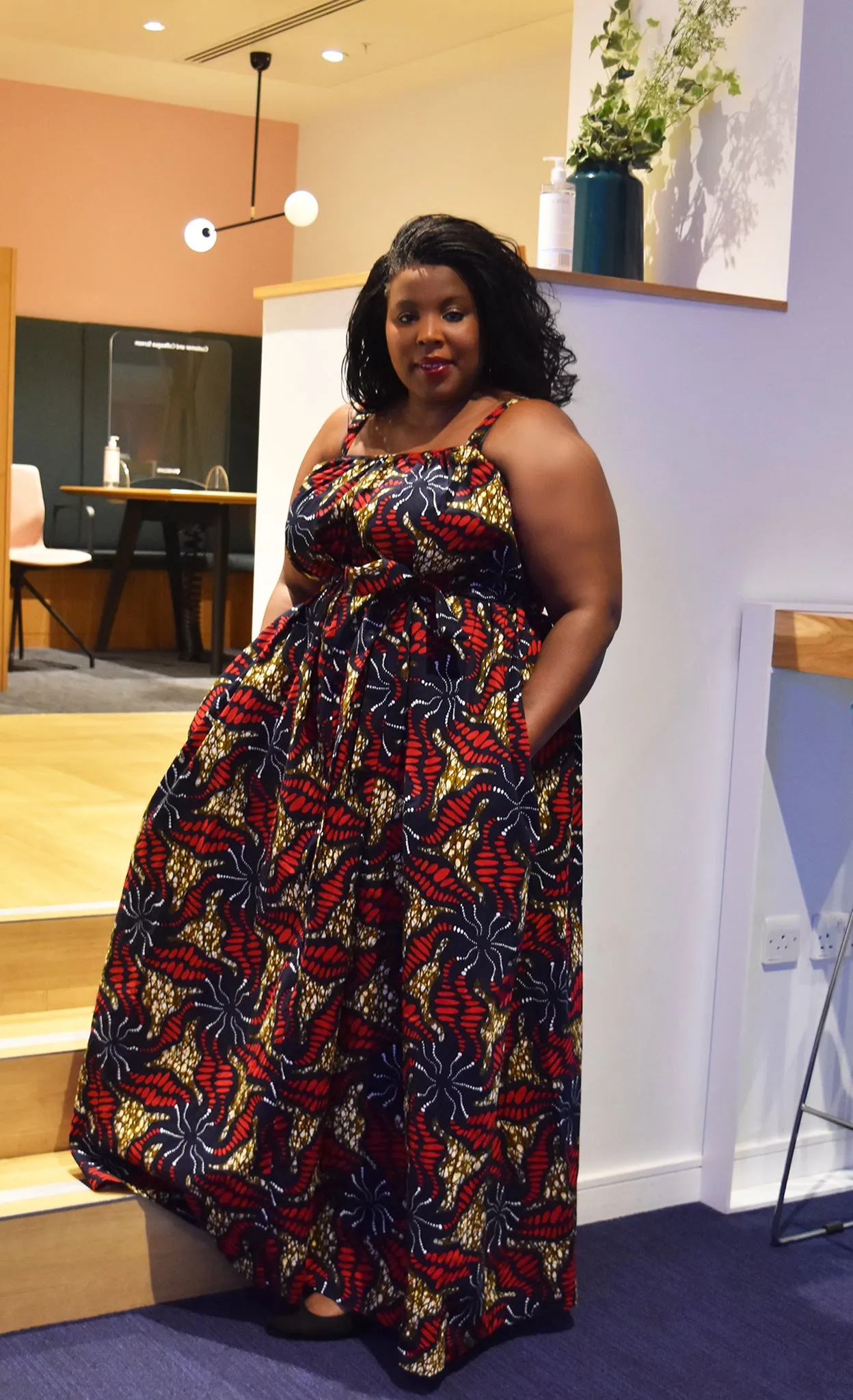 African Print Maxi Dress - Roxi