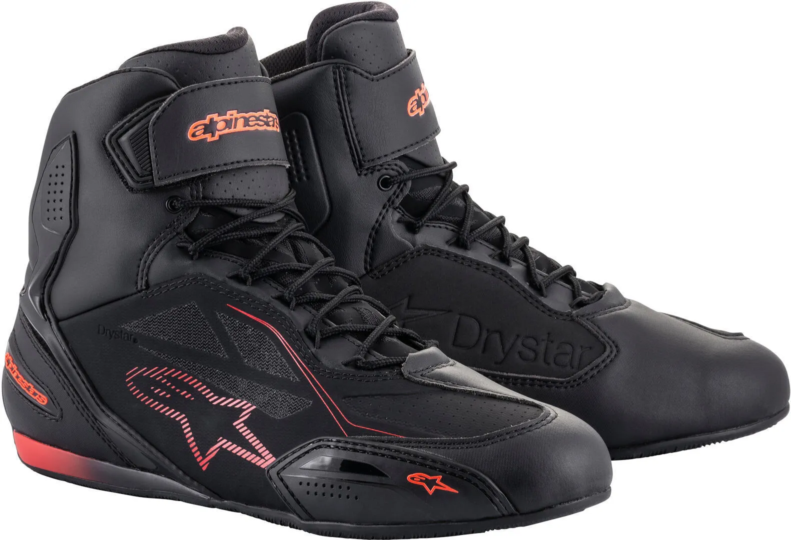 Alpinestars Faster-3 DryStar motorcycle boots, black-red