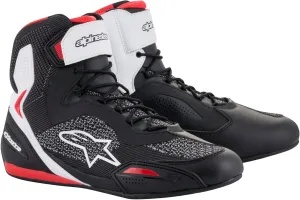 Alpinestars Faster 3 Rideknit Motorcycle Boots, Black/White/Red