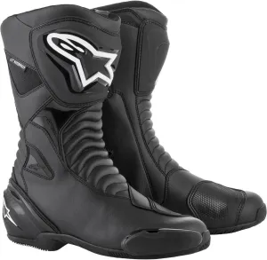 Alpinestars SMX S Waterproof Motorcycle Boots, Black/White