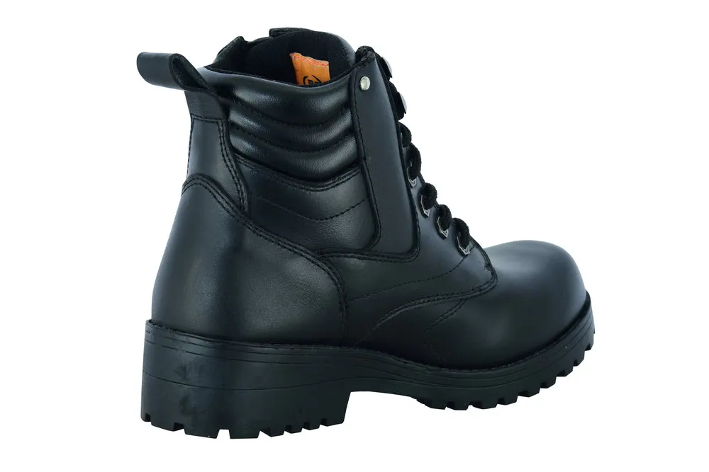 Ankle Boot - Women's Side Zipper Plain Toe Boots