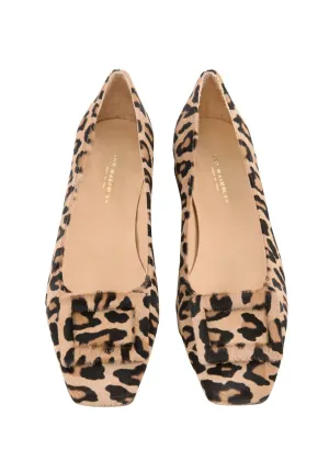 ANN MASHBURN Buckle Shoe in Leopard Pony