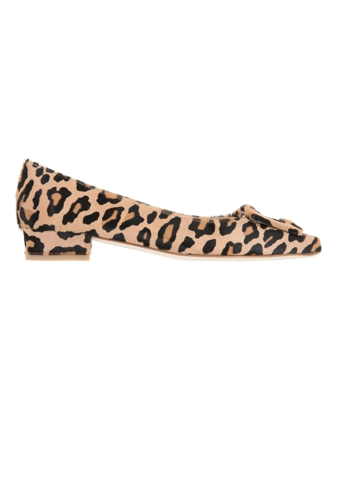 ANN MASHBURN Buckle Shoe in Leopard Pony
