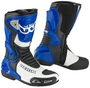 Berik Losail Motorcycle Boots with Mesh Overlay, Blue