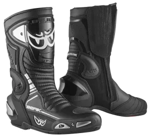 Berik Race-X EVO Motorcycle Boots with Mesh Lining, Black