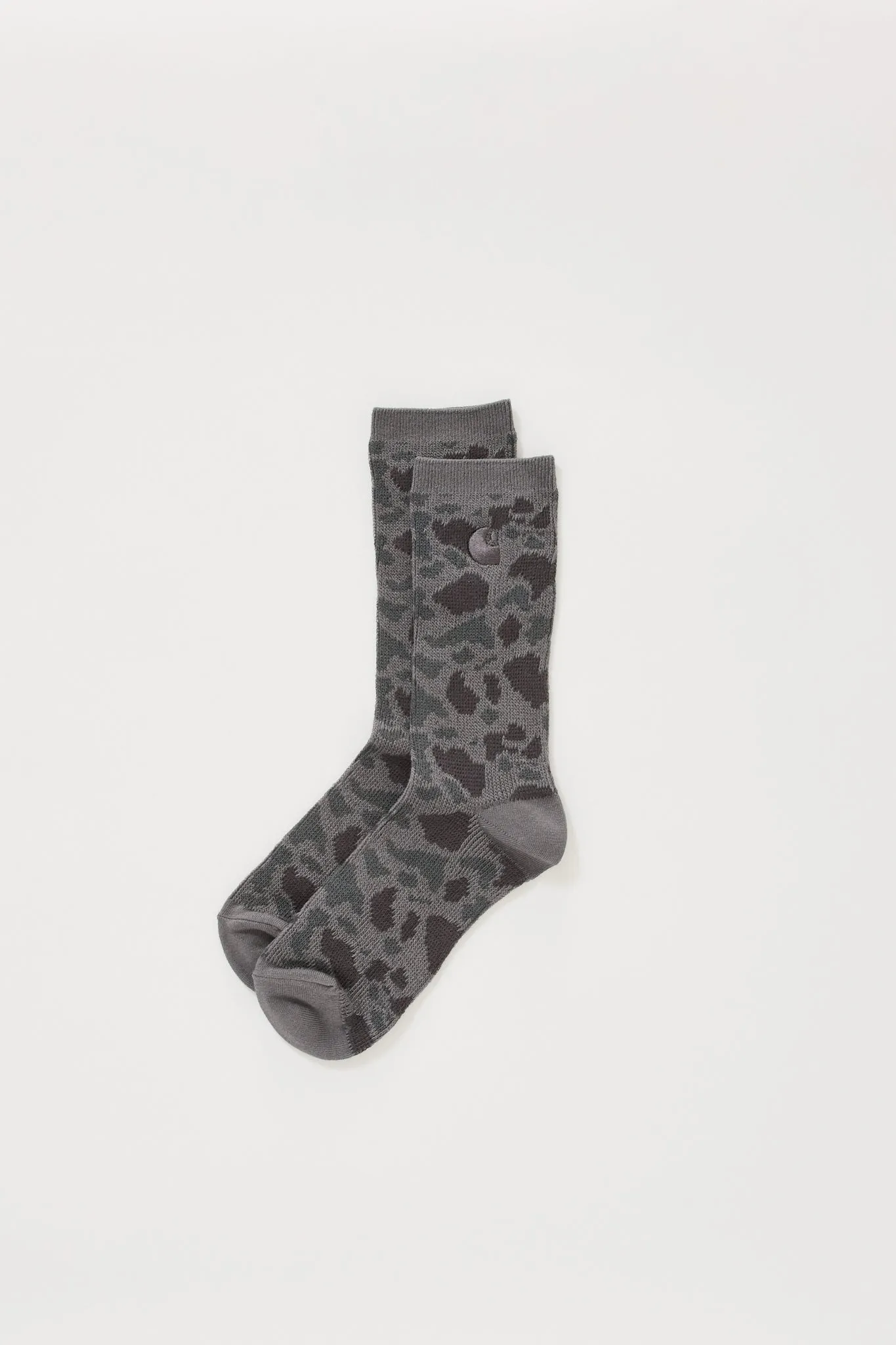 Camo Socks Camo Duck Jacquard Grey