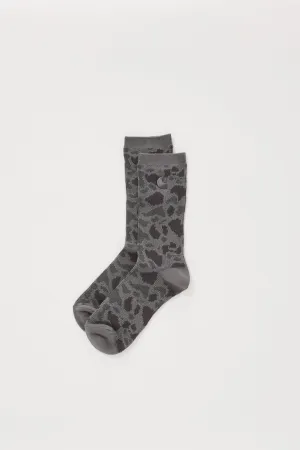 Camo Socks Camo Duck Jacquard Grey