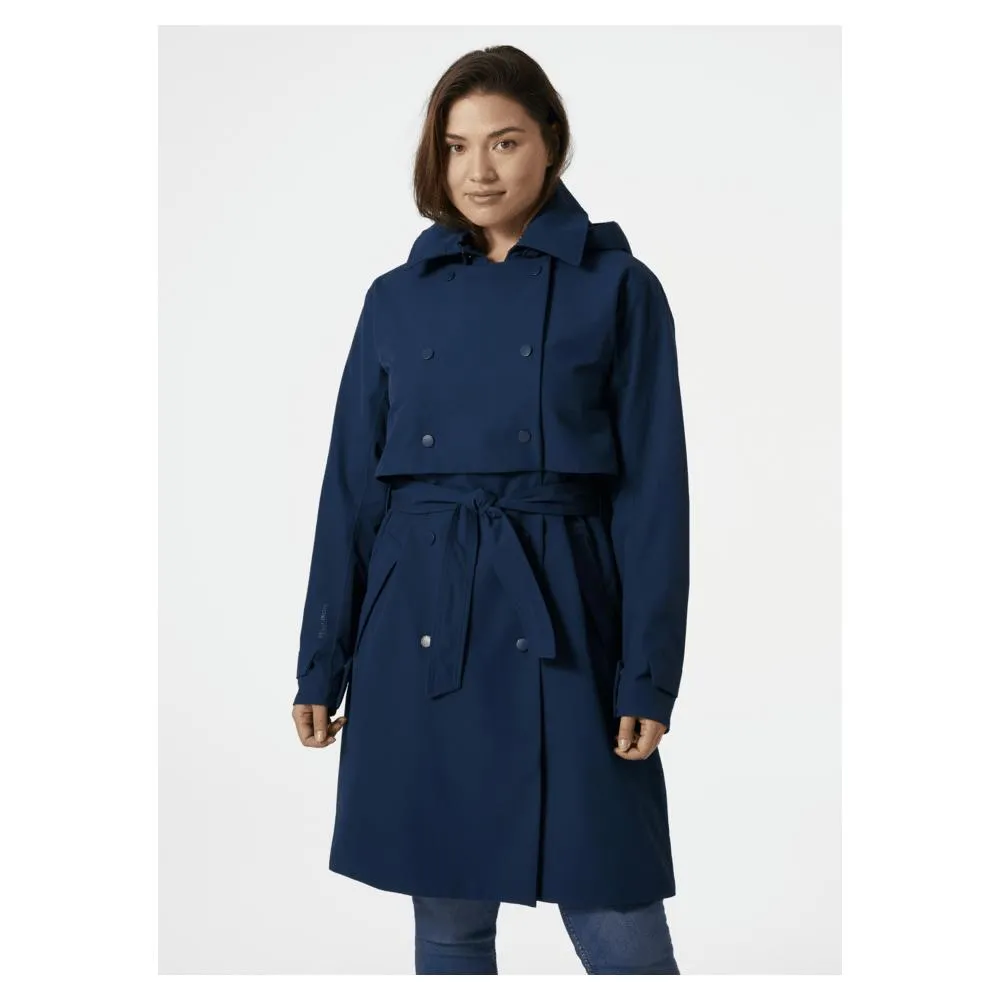 Coupe-vents W Jane Trench - Bleu - Femme