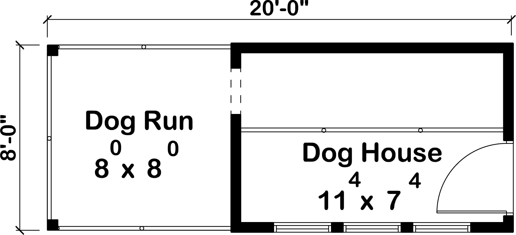 Cozy 96 Sq Ft Dog House with Durable Design and Open Floor Plan