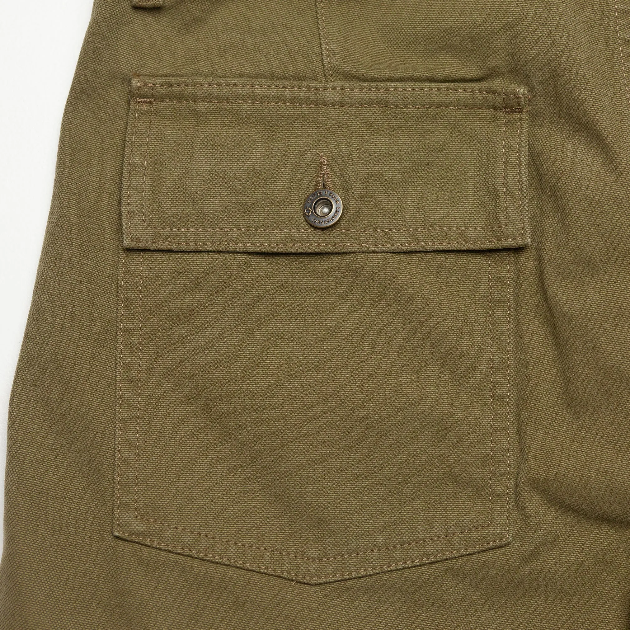 Degrasse Canvas Fatigues in Khaki Green