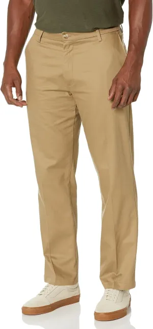 Dockers Signature Regular Fit Khaki Iron Free Stain Resistant Pants New British Khaki color