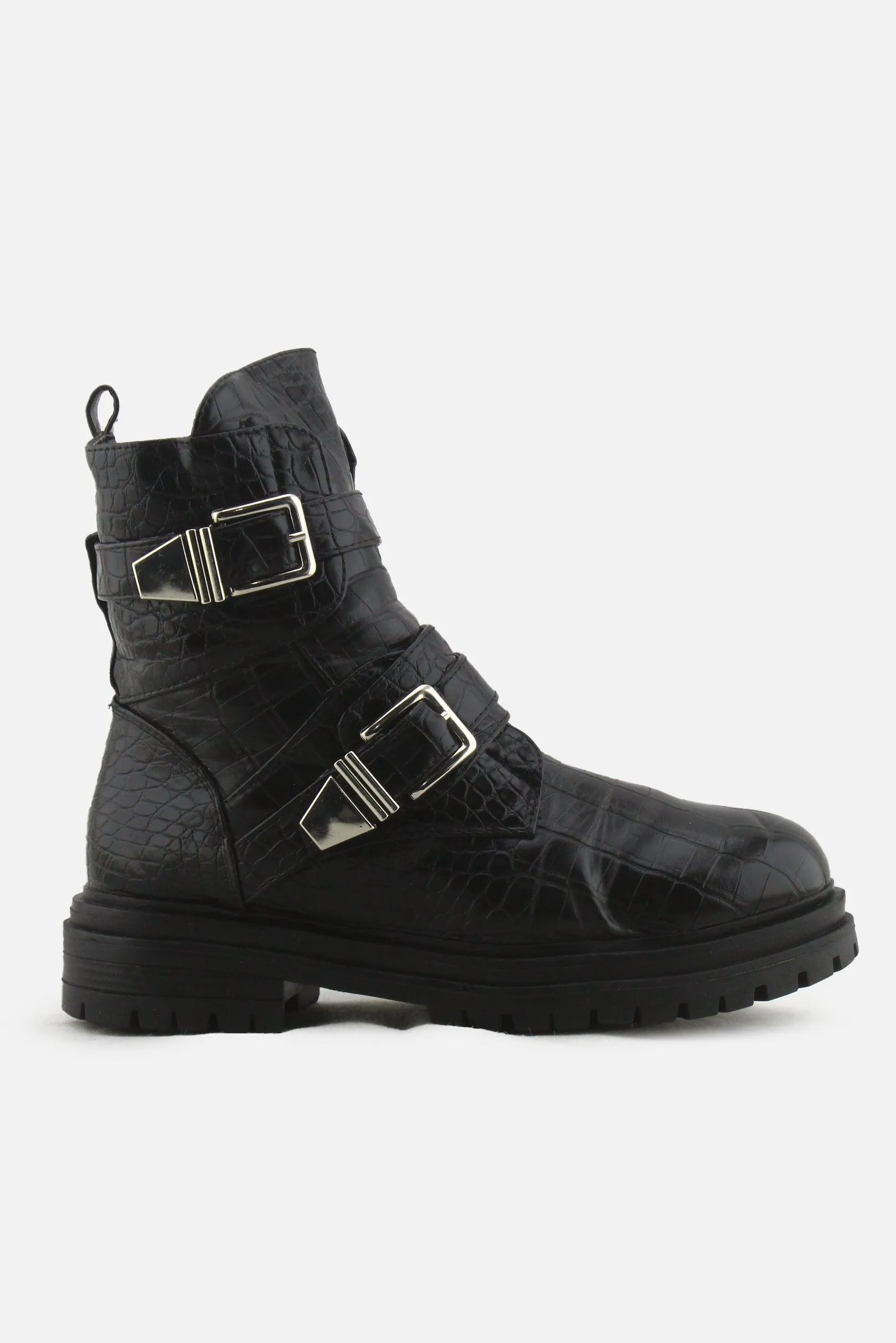 European Brand Zipper Buckle Straps Combat Ankle Boots | 100% Authentic Leather
