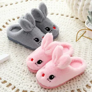 Furry Rabbit Slippers for Girls