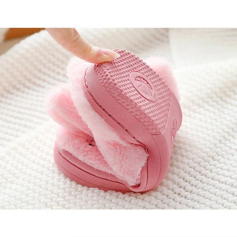 Furry Rabbit Slippers for Girls