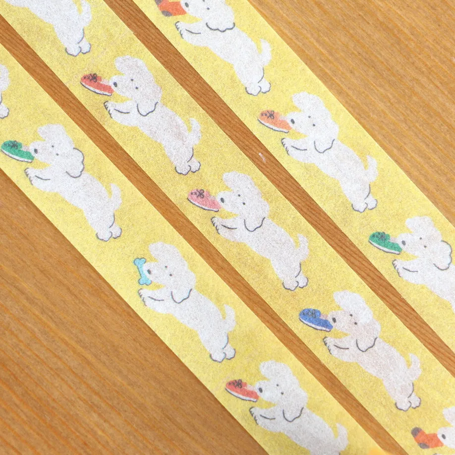 Furukawashiko Watashi-biyori Series Washi Tape - Dog with Slipper