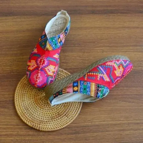 Geometric Colorful Cotton Shoes