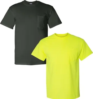 Gildan Adult DryBlend Workwear T-Shirts with Pocket, 2-Pack