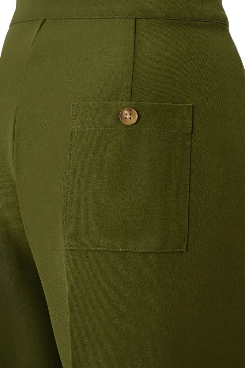 Ginger Swing Trousers in Khaki 4XL