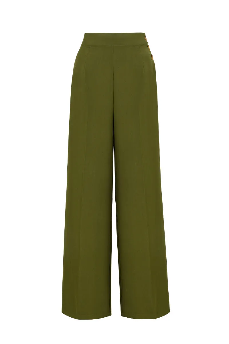 Ginger Swing Trousers in Khaki 4XL