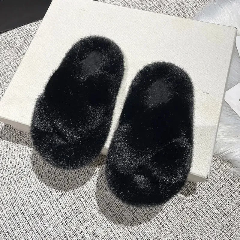 Girl's Furry Slippers