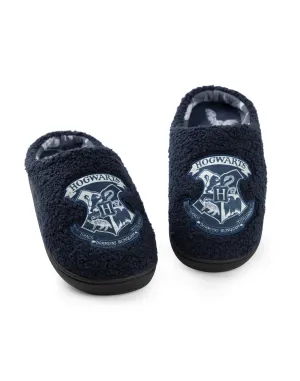 Harry Potter Hogwarts Womens Blue Mule Slippers