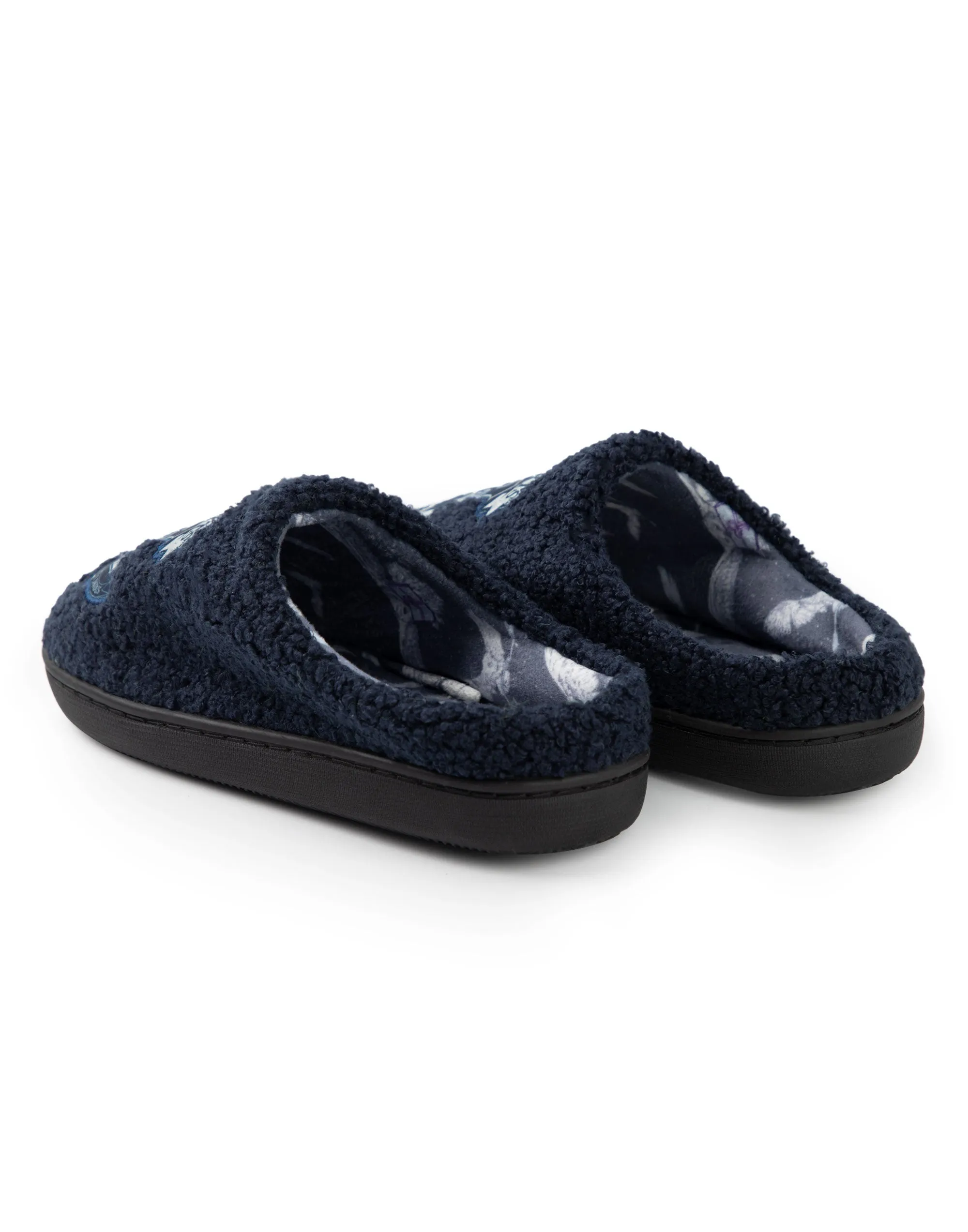 Harry Potter Hogwarts Womens Blue Mule Slippers