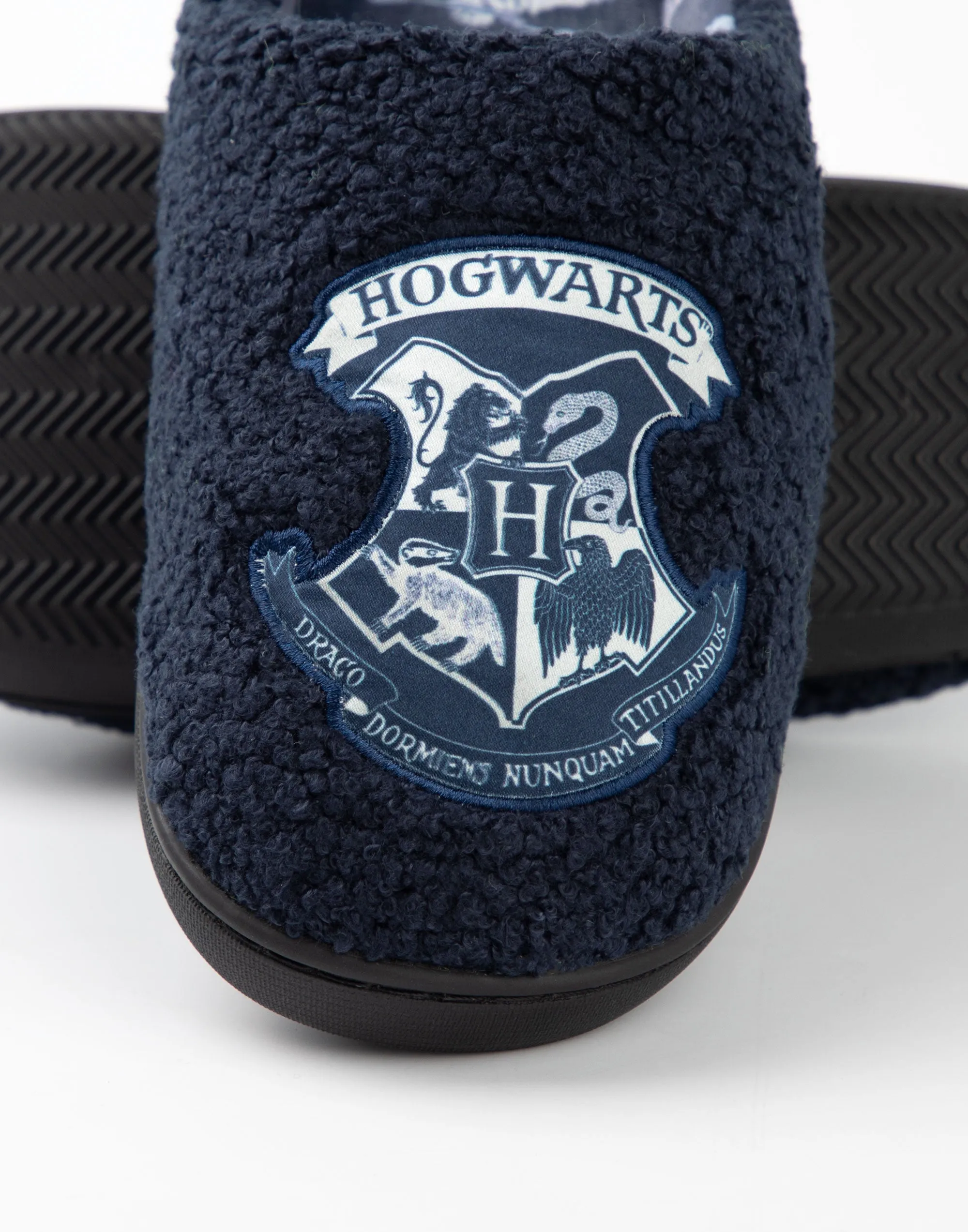 Harry Potter Hogwarts Womens Blue Mule Slippers