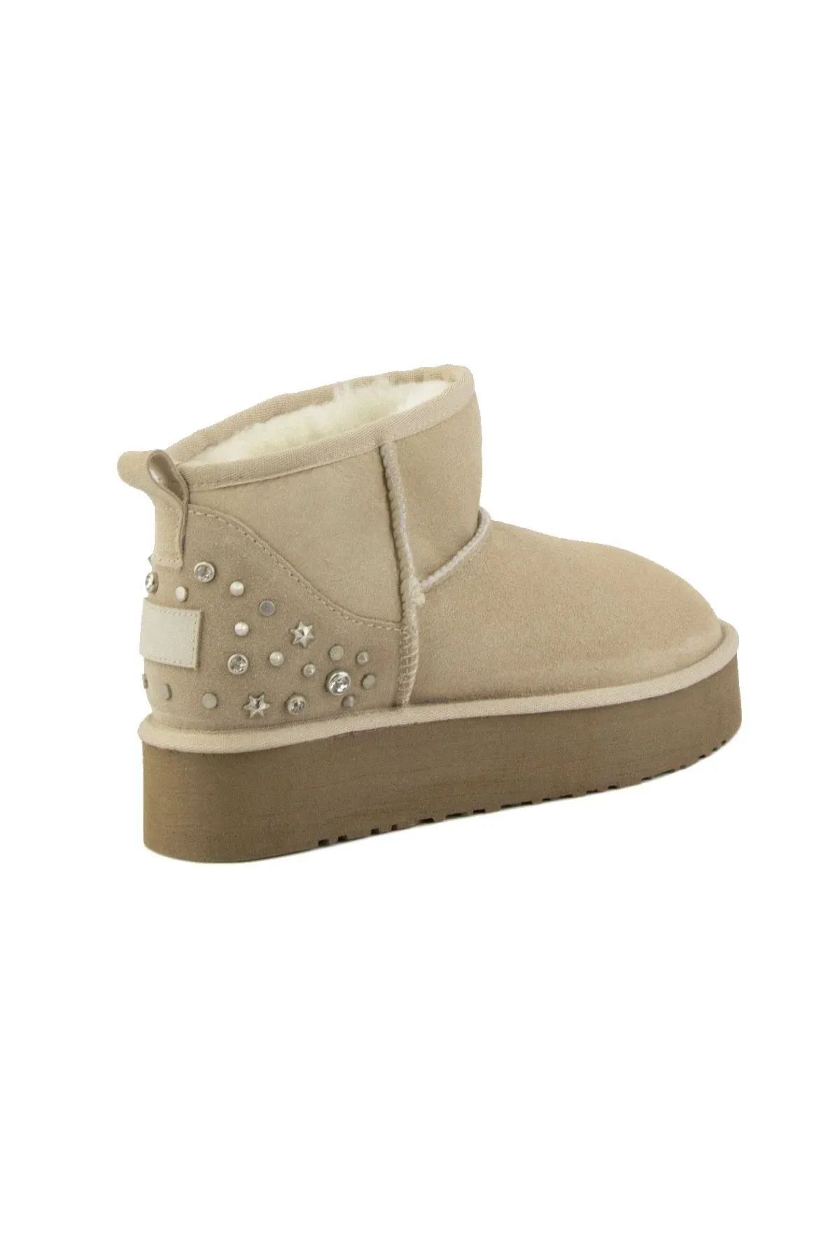 High Sole Stone Ugg Boots 191302 Beige