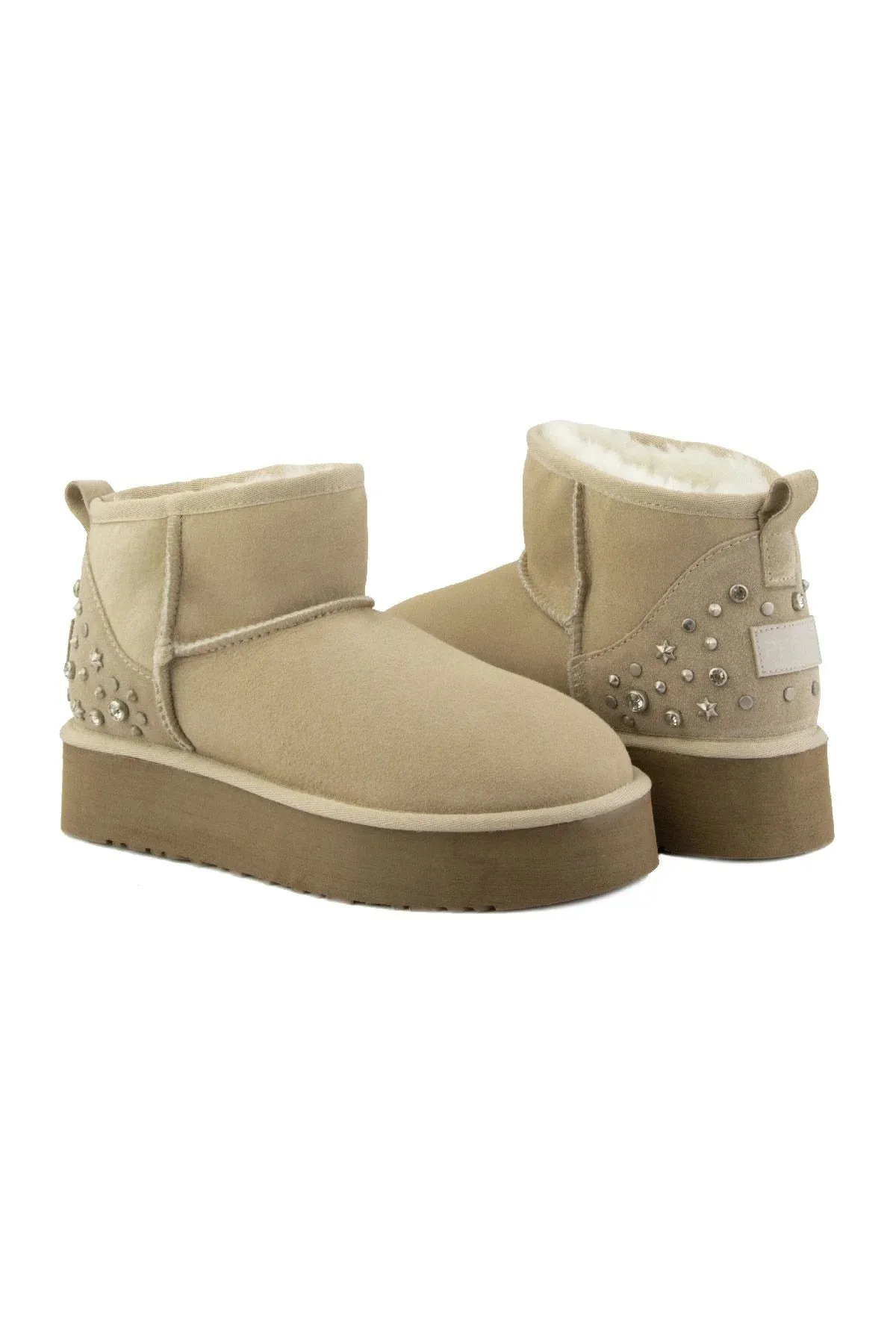 High Sole Stone Ugg Boots 191302 Beige