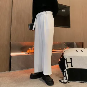 Hua Buckle Belt Pleated Trousers