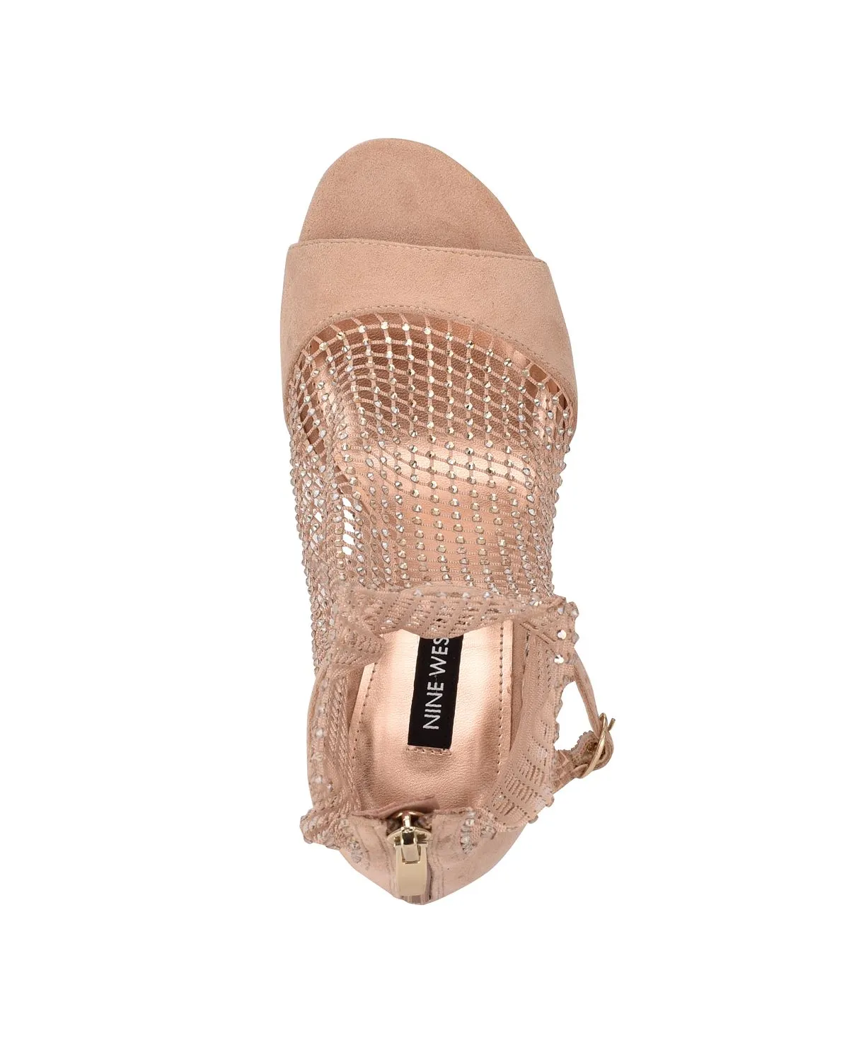 Imery Nine West Women's Open Toe Mesh Ankle Boots