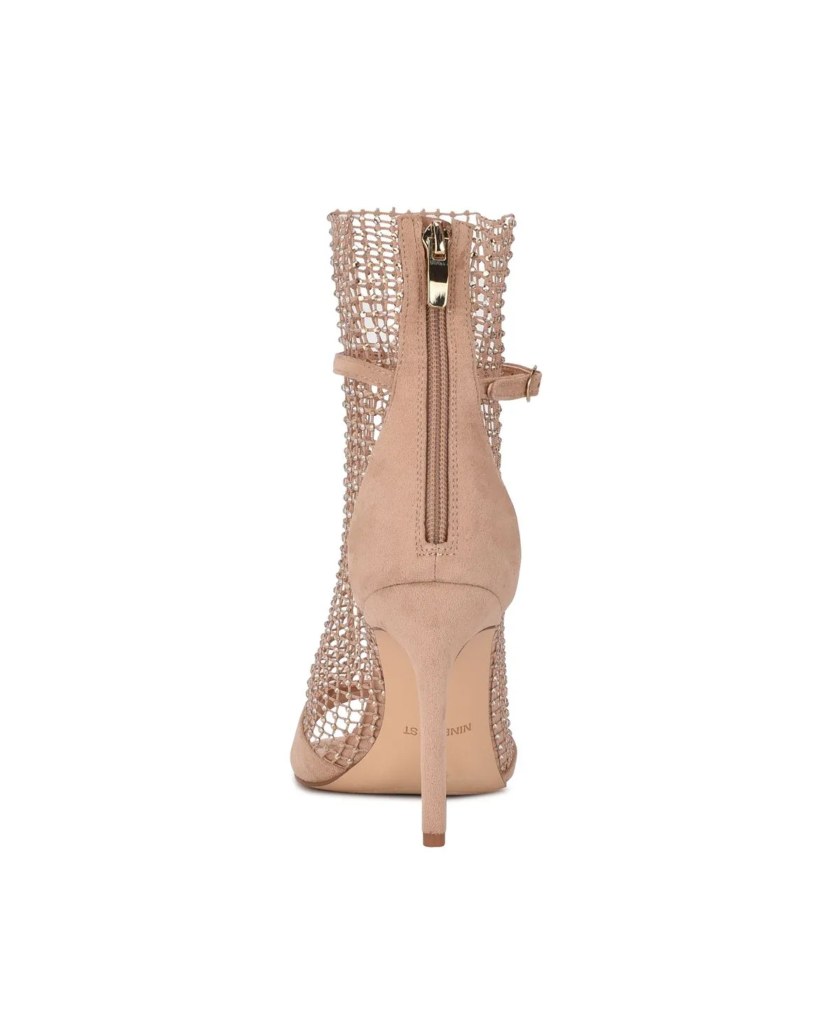 Imery Nine West Women's Open Toe Mesh Ankle Boots