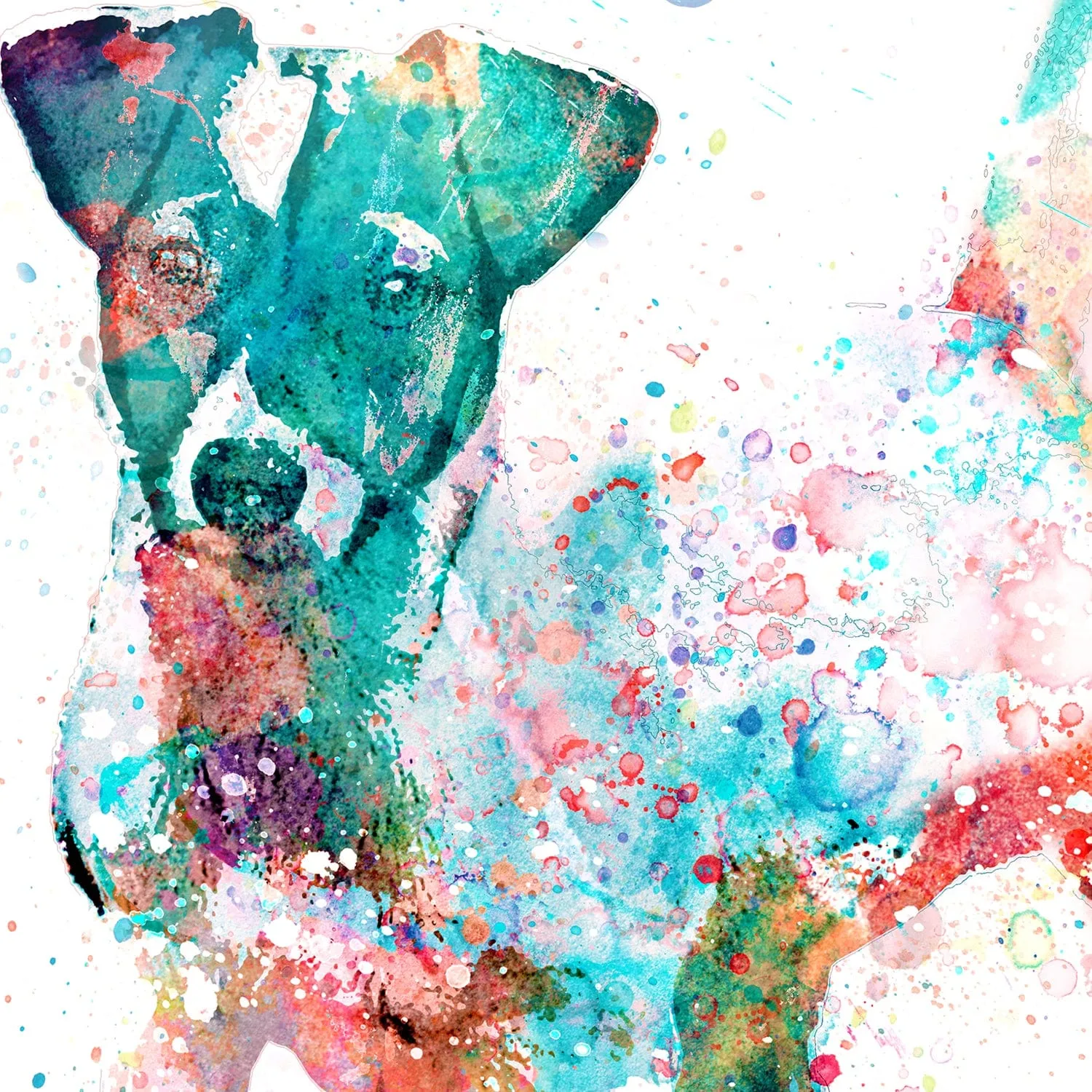 Jack Russell Watercolor Print