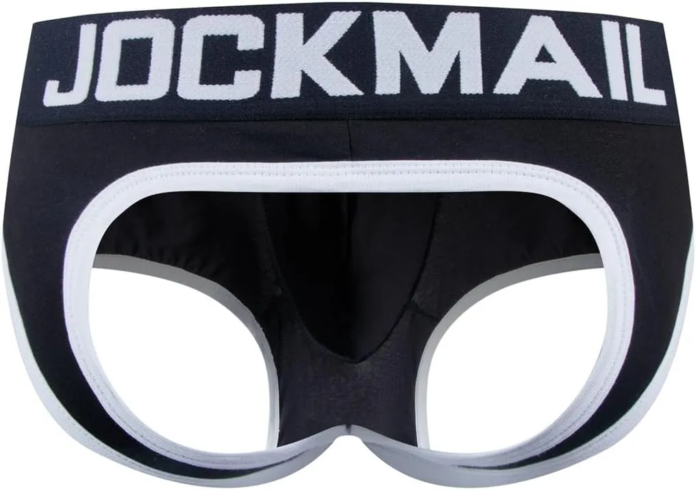 JOCKMAIL Mens Jockstrap Cotton Briefs Breathable Athletic Underwear for Athletic Supporter