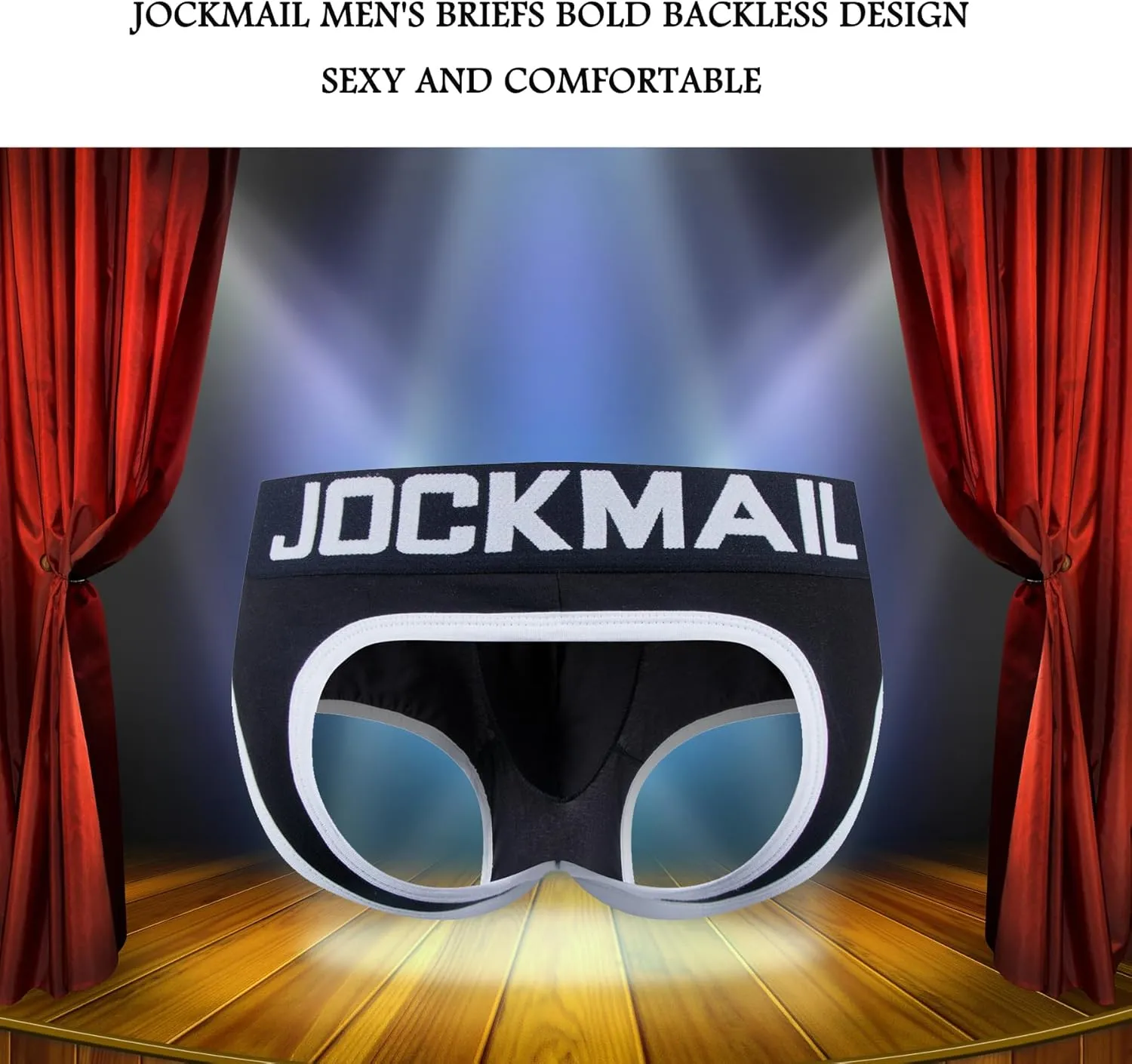 JOCKMAIL Mens Jockstrap Cotton Briefs Breathable Athletic Underwear for Athletic Supporter