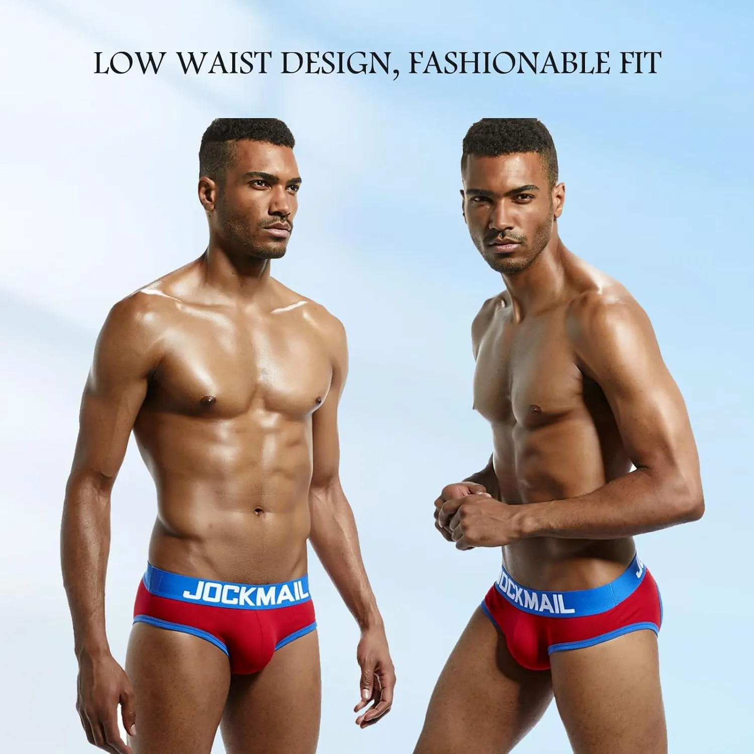 JOCKMAIL Mens Jockstrap Cotton Briefs Breathable Athletic Underwear for Athletic Supporter