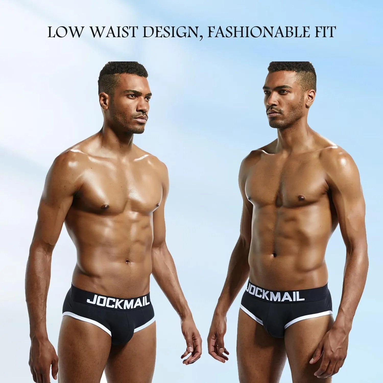 JOCKMAIL Mens Jockstrap Cotton Briefs Breathable Athletic Underwear for Athletic Supporter