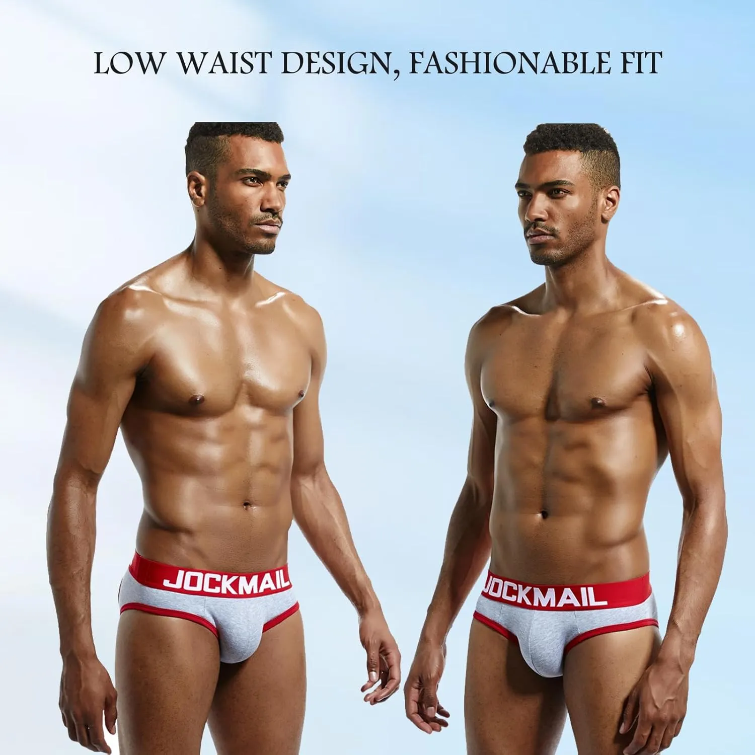JOCKMAIL Mens Jockstrap Cotton Briefs Breathable Athletic Underwear for Athletic Supporter