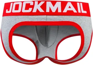 JOCKMAIL Mens Jockstrap Cotton Briefs Breathable Athletic Underwear for Athletic Supporter
