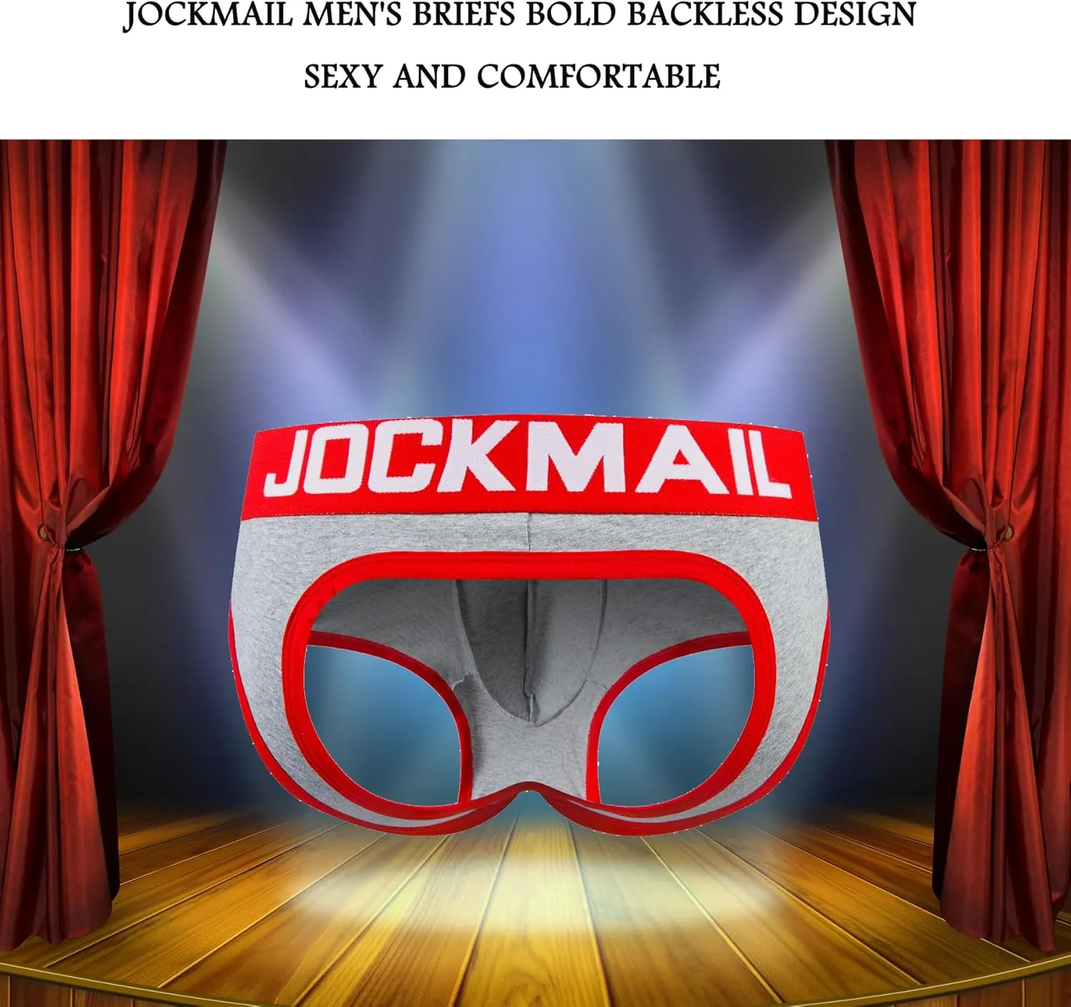 JOCKMAIL Mens Jockstrap Cotton Briefs Breathable Athletic Underwear for Athletic Supporter