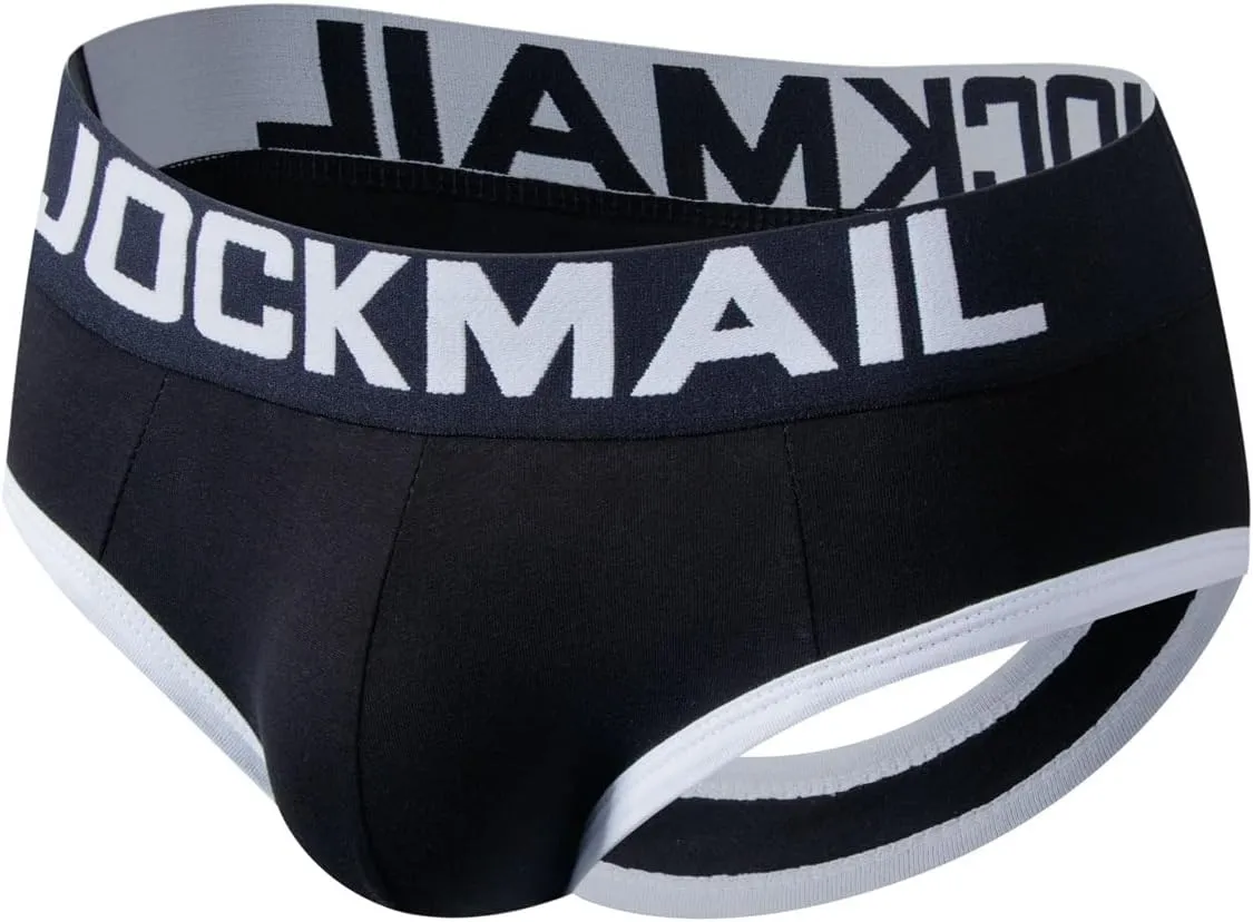 JOCKMAIL Mens Jockstrap Cotton Briefs Breathable Athletic Underwear for Athletic Supporter