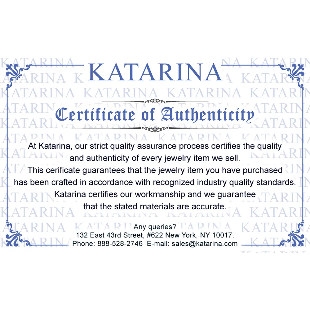 KATARINA Diamond "Journey of Love" Huggie Earrings (1/2 cttw)
