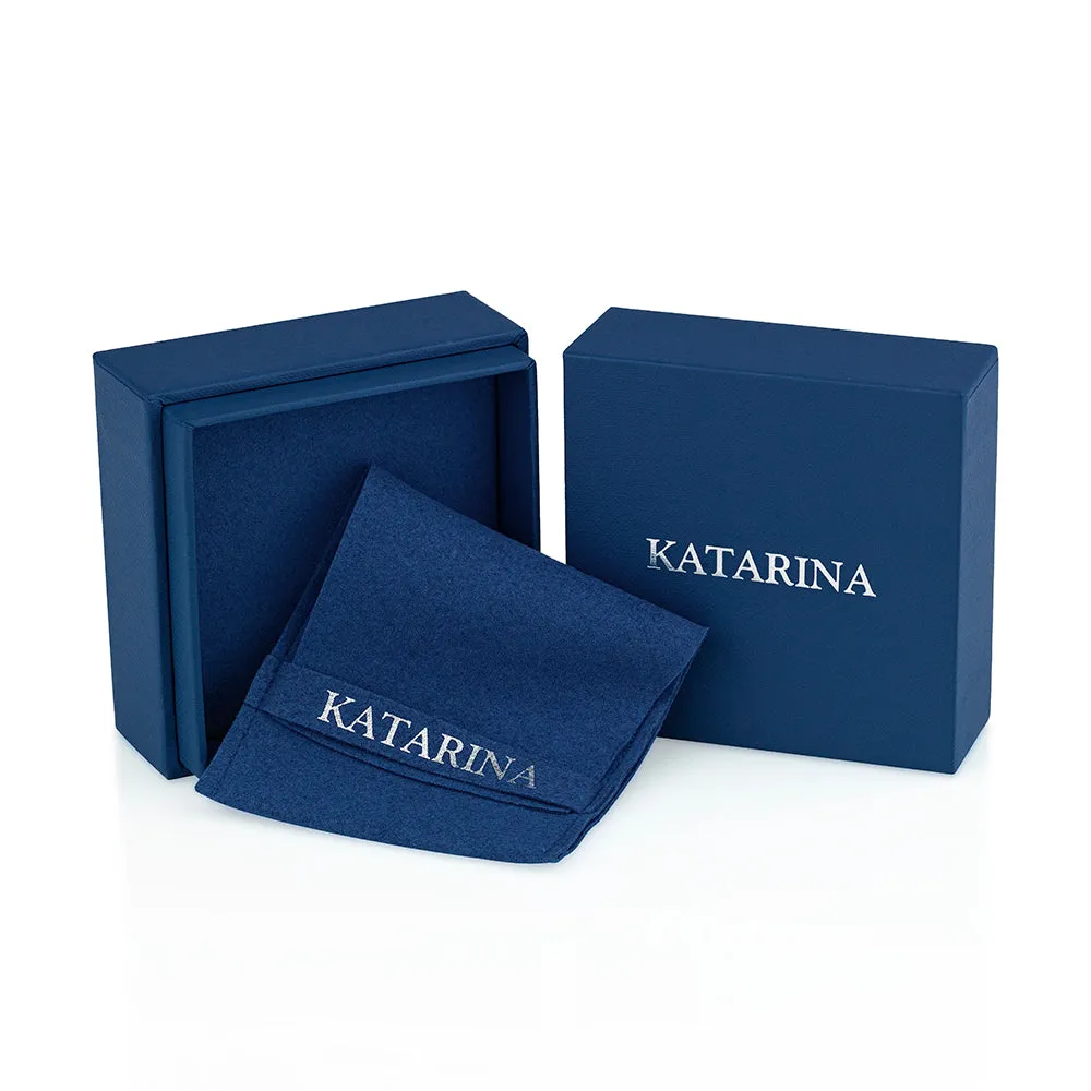 KATARINA Diamond "Journey of Love" Huggie Earrings (1/2 cttw)
