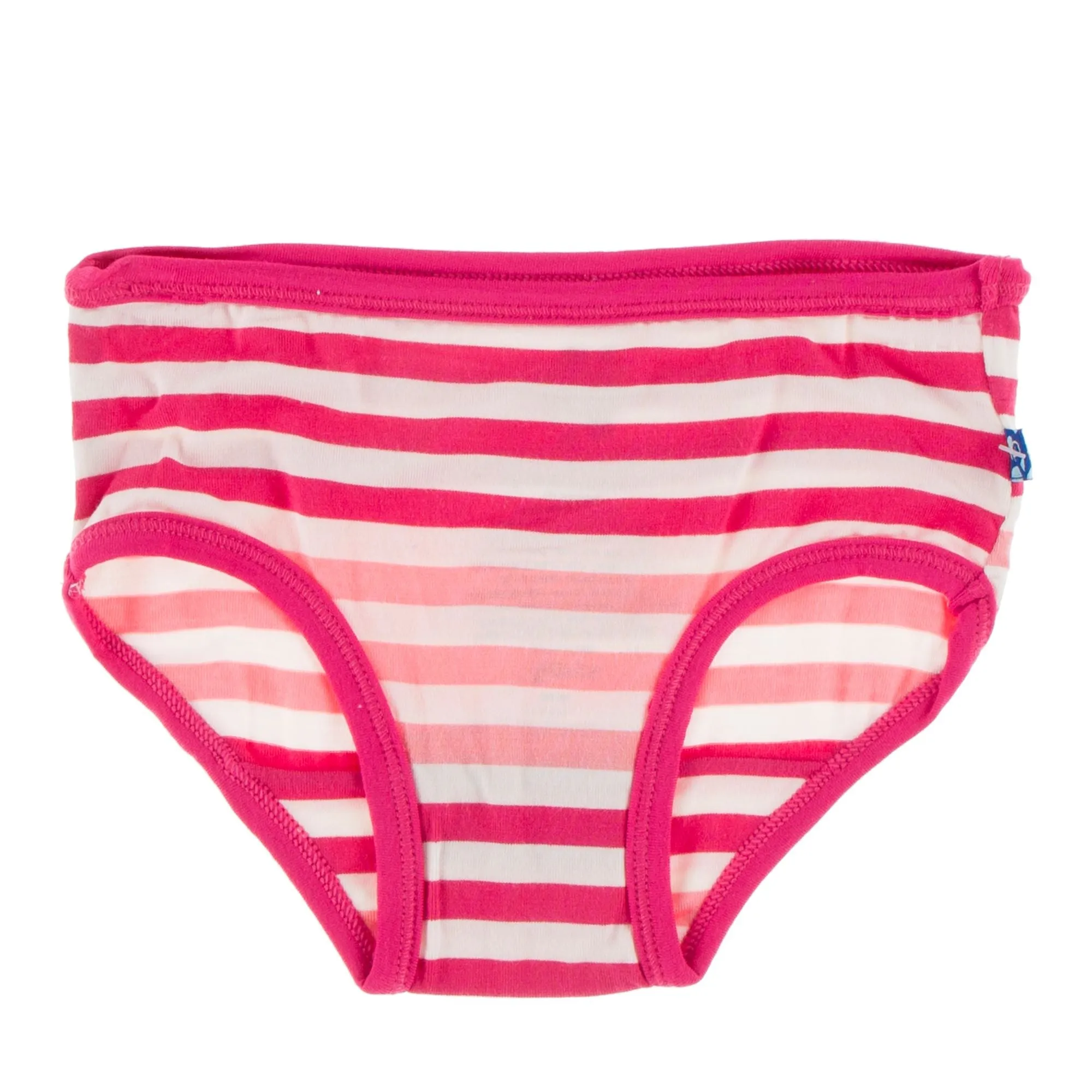 KicKee Pants Dew Paddles and Canoe & Forest Fruit Stripe Girls Underwear Set