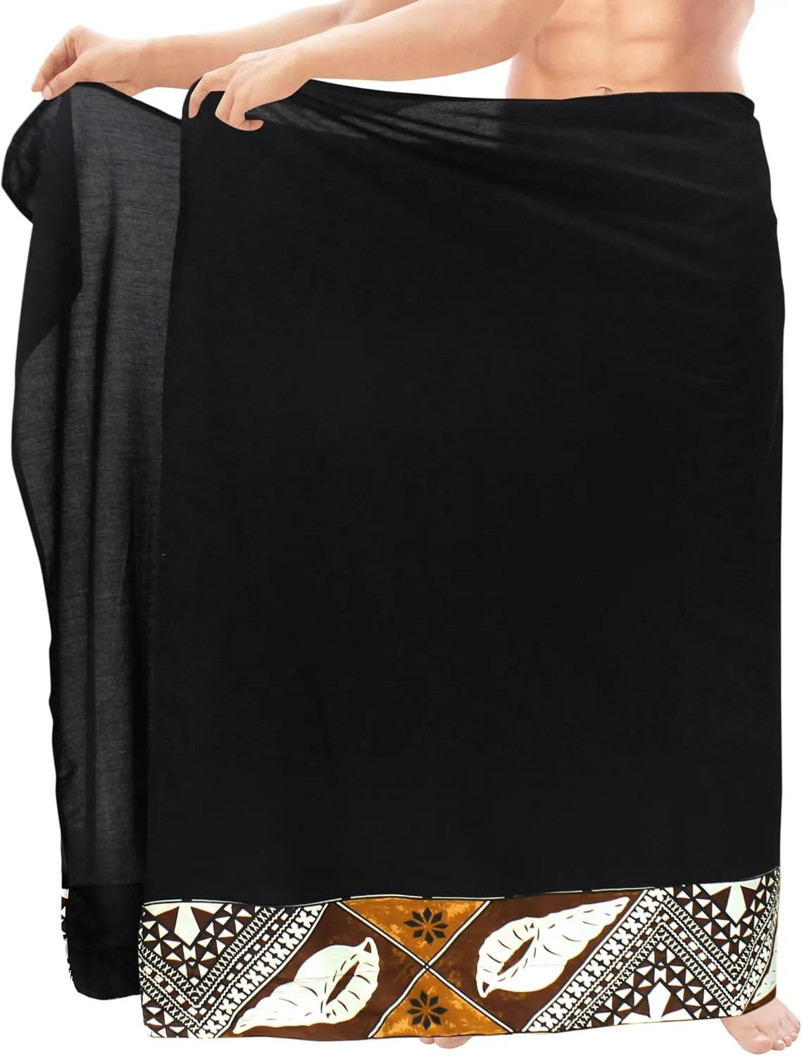 LA LEELA Men's Swimwear Cover Up Summer Pareo Sarong