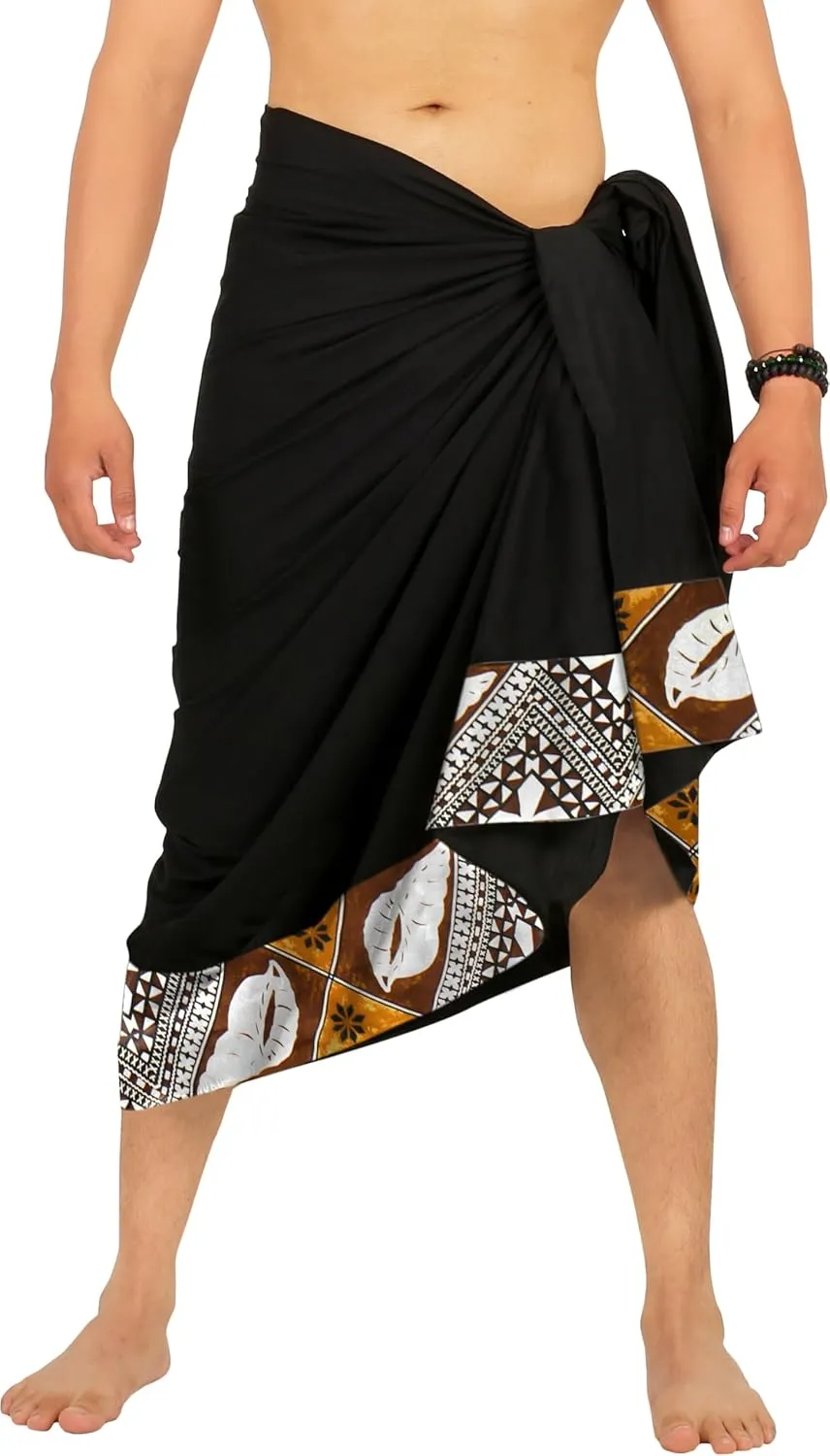 LA LEELA Men's Swimwear Cover Up Summer Pareo Sarong