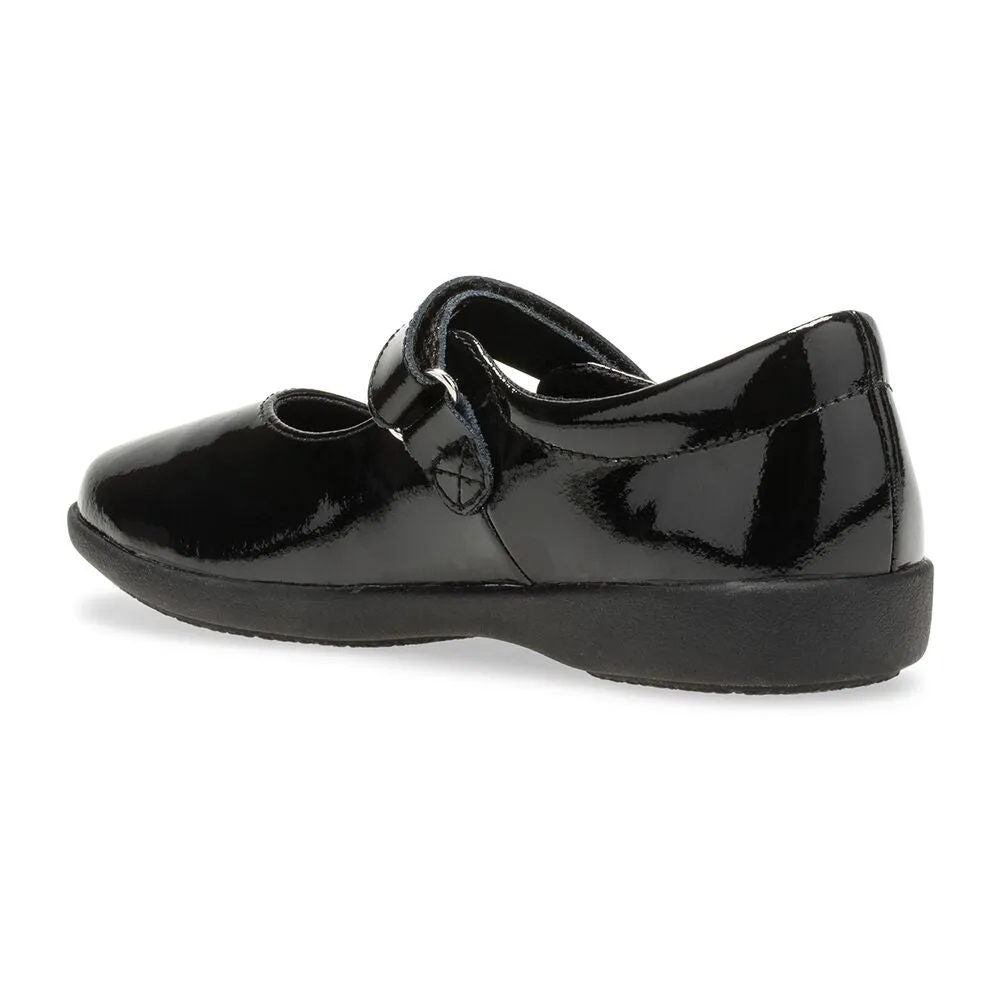 Lexi Kid's Leather Mary Jane - Black Patent