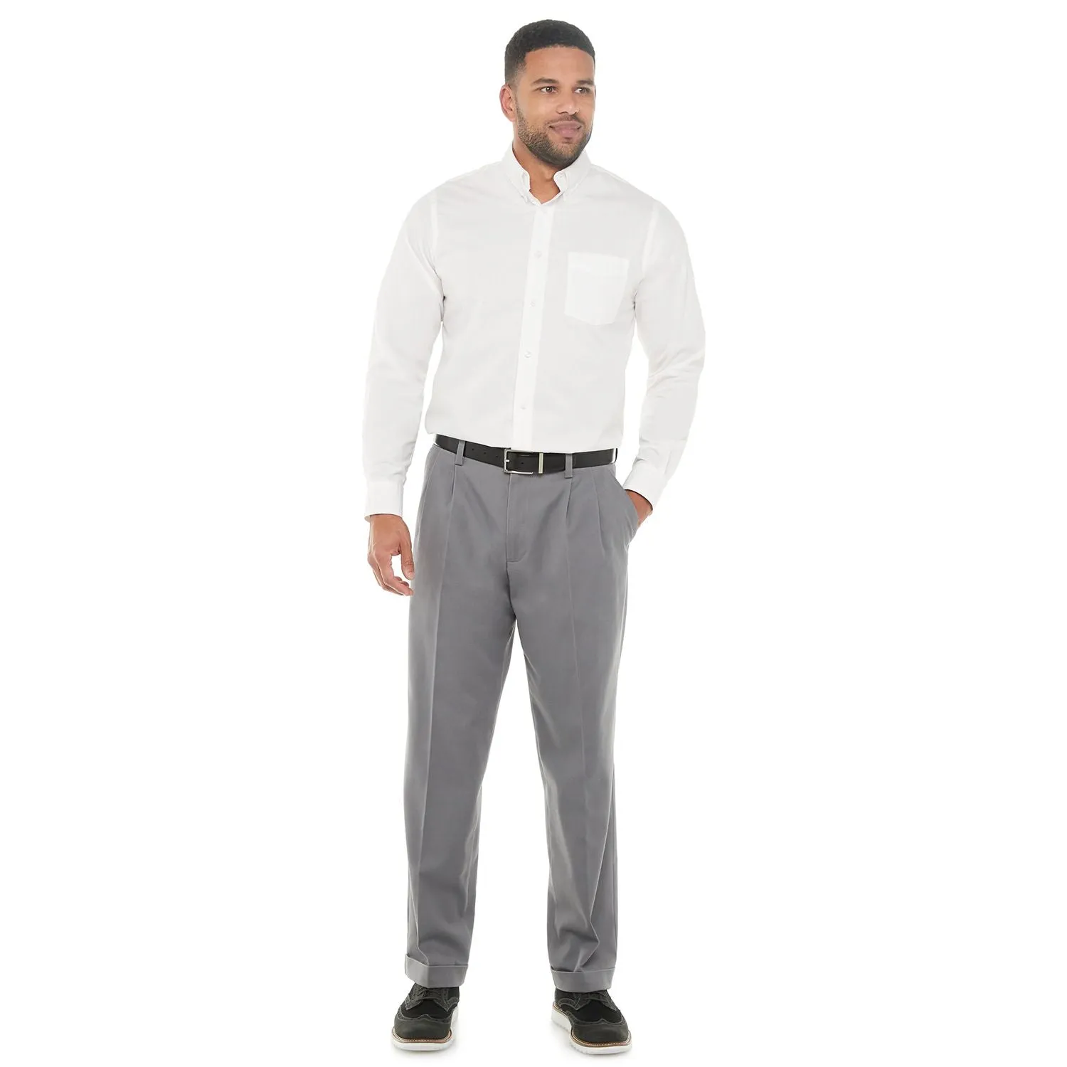 Men's Dockers Stretch Easy Khaki Loose Fit Pleated Pants